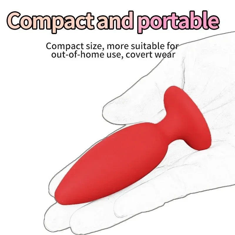 red silicone anal plug diamonds