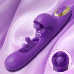 red silicone g-spot clitoral massager