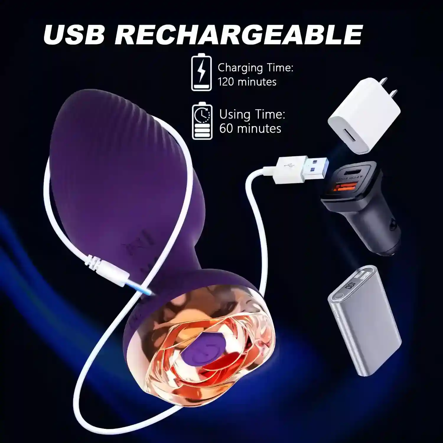 remote control anal plug waterproof design