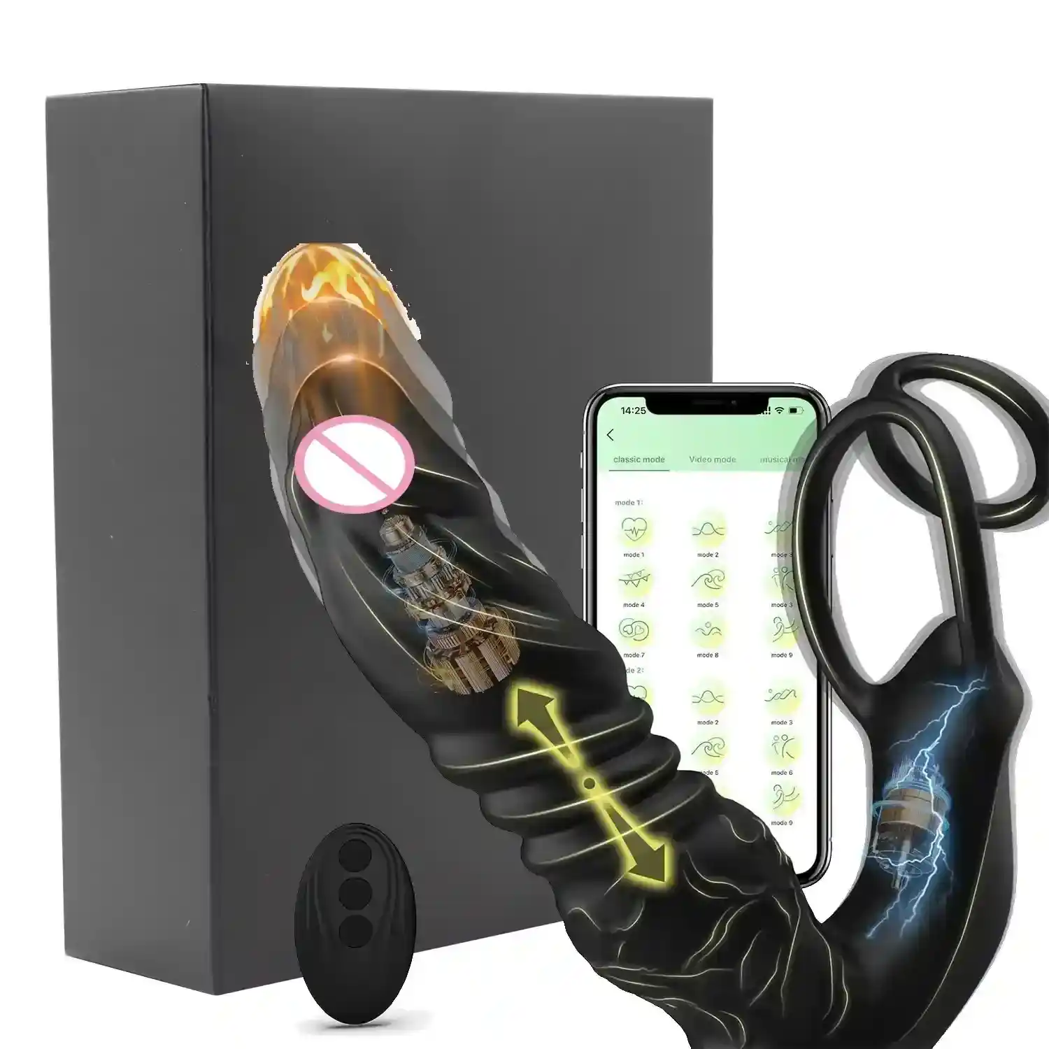 remote control prostate vibrator cock ring