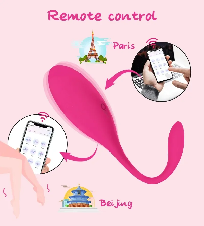 remote control vibrating egg blue