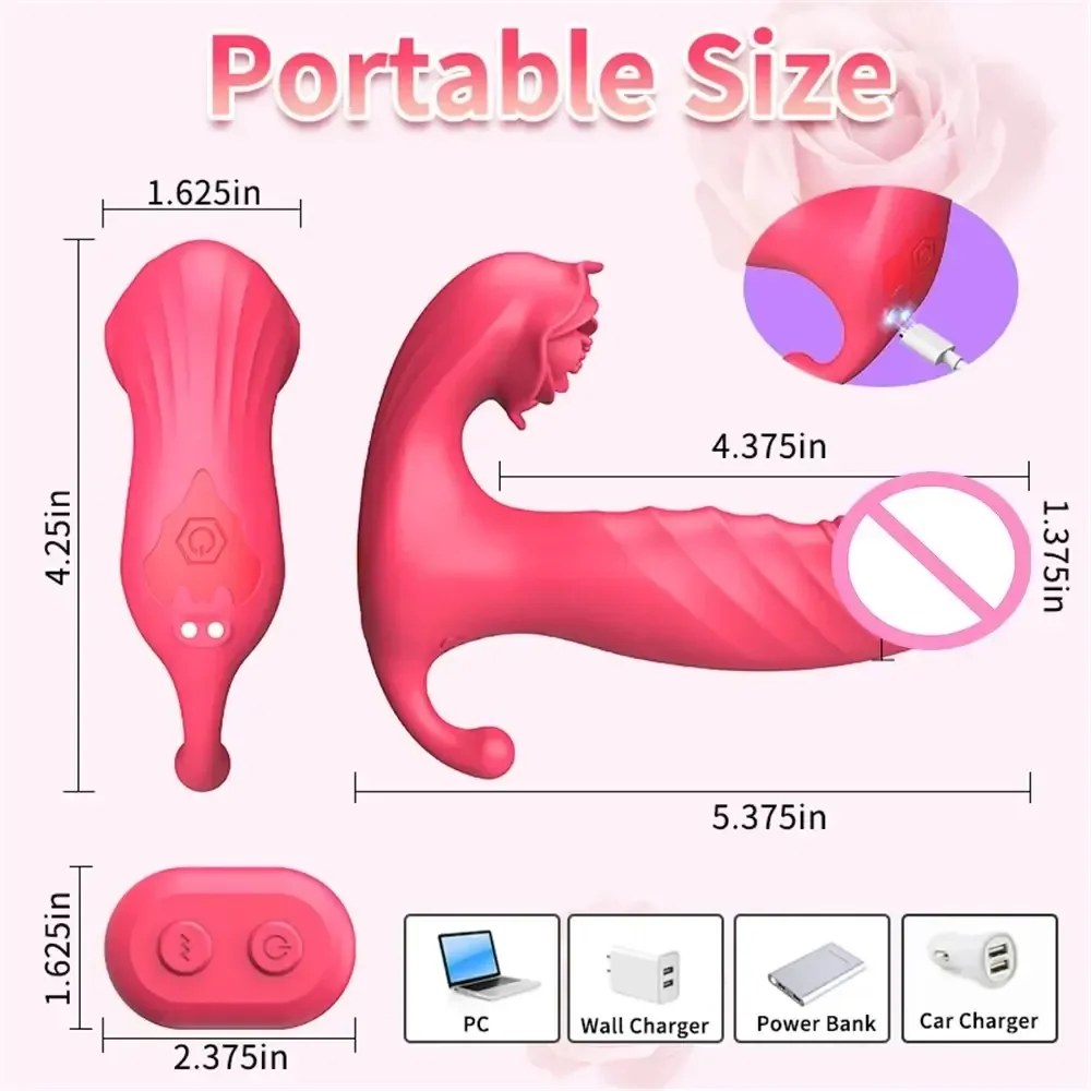 remote control wearable vibrator 3in1