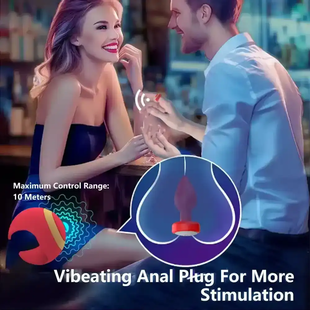remote vibrating anal plug body safe