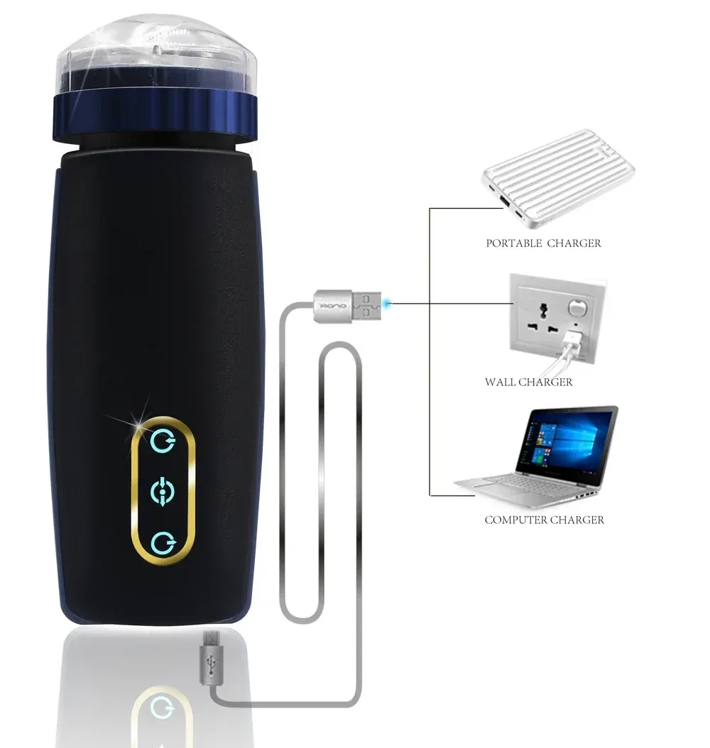 rhythmic piston tpe masturbator for men