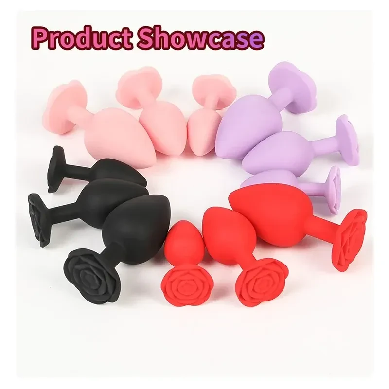 rose design anal plug large