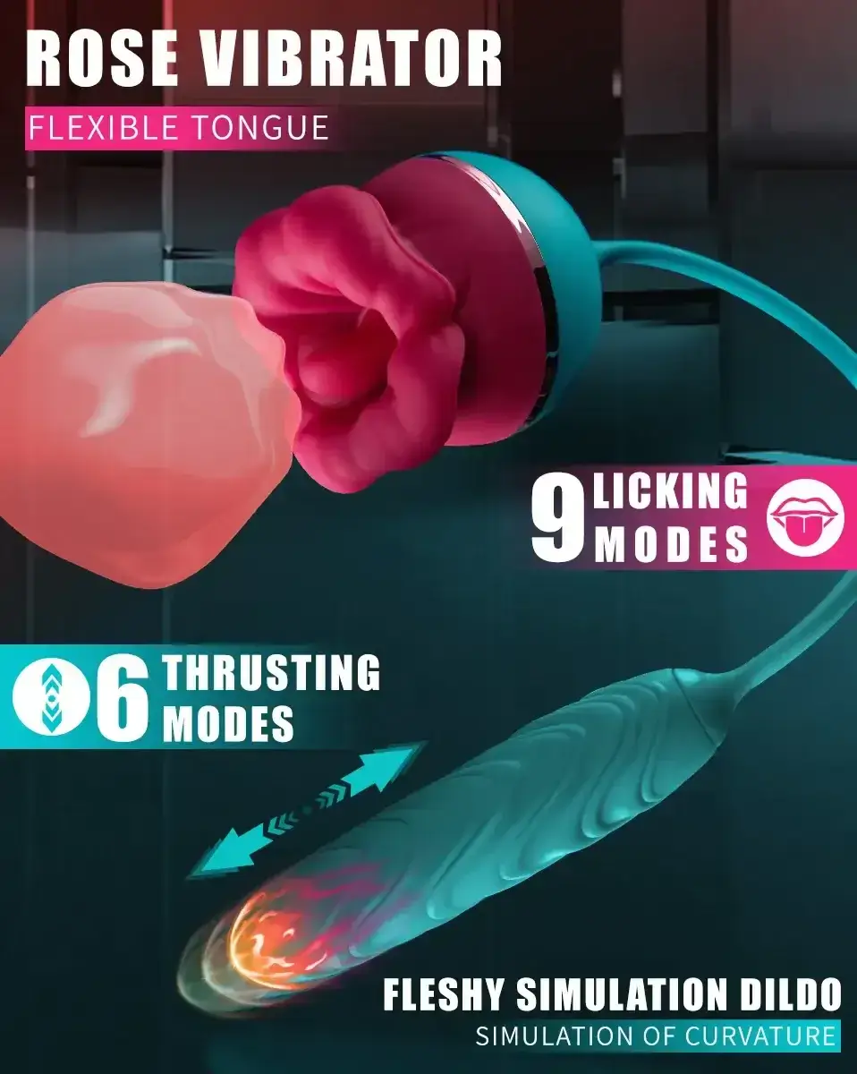rose flower clitoral stimulator
