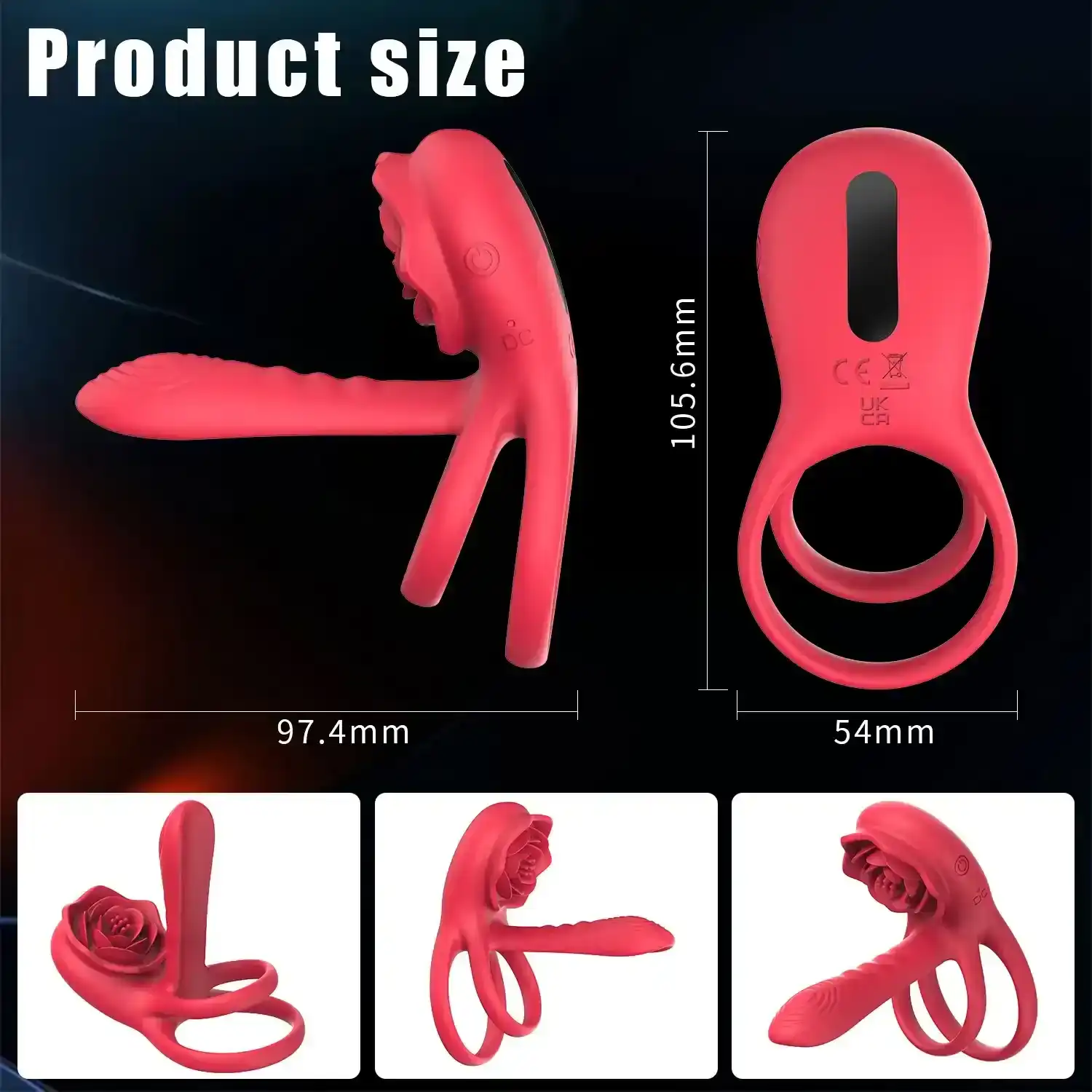 rose shape clitoral enhancer