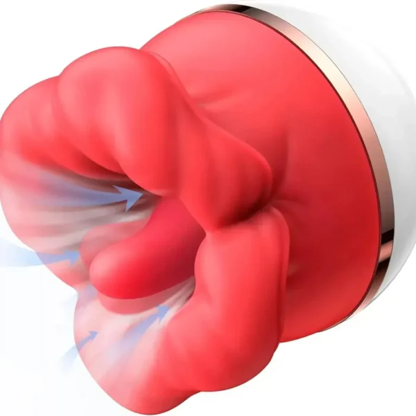 rose shaped clitoral vibrator pink