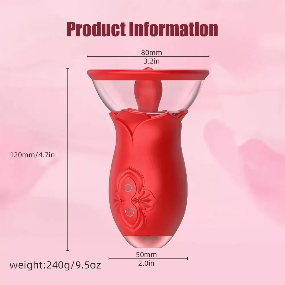 rose shaped tongue vibrator women
