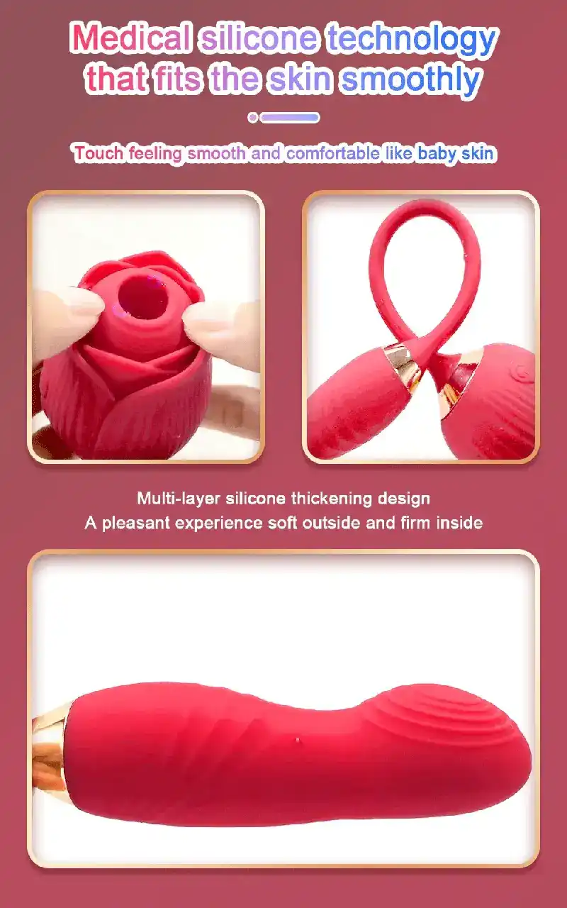 rose sucking mimic finger vibrator