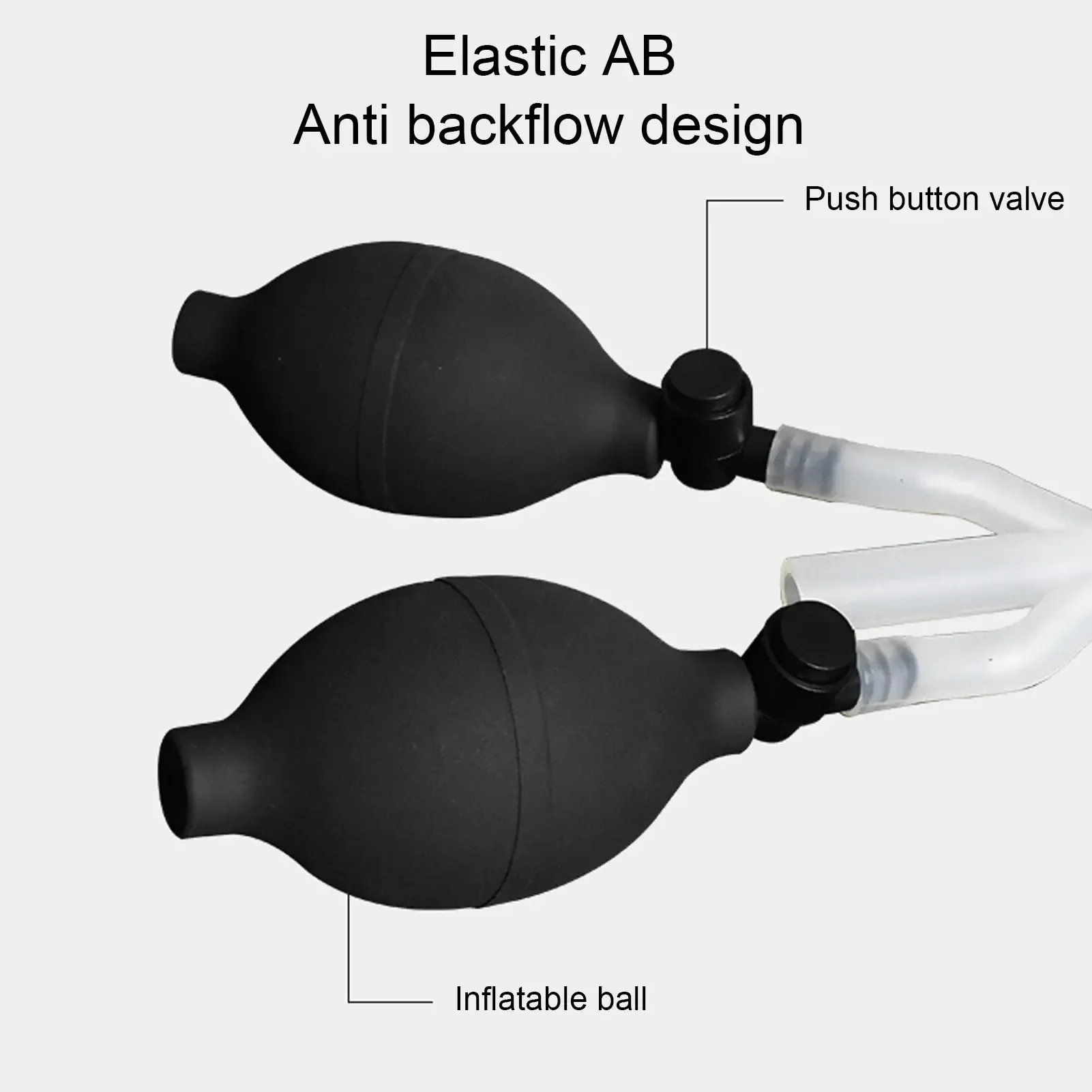 rounded enema head double openings