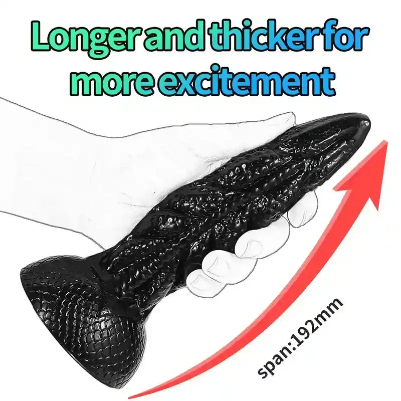 rounded tip anal dildo pvc