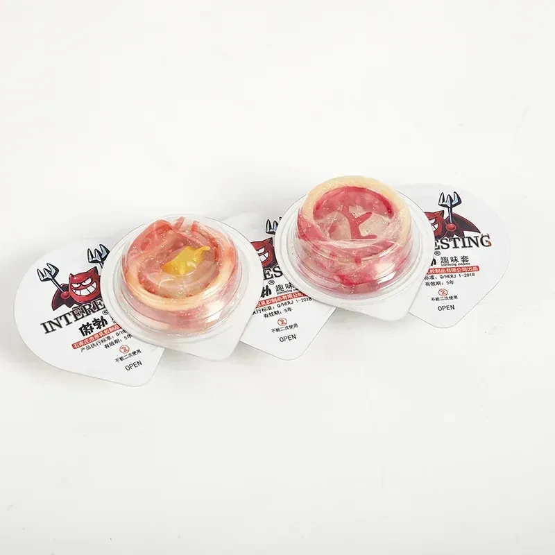safe natural latex dotted condoms