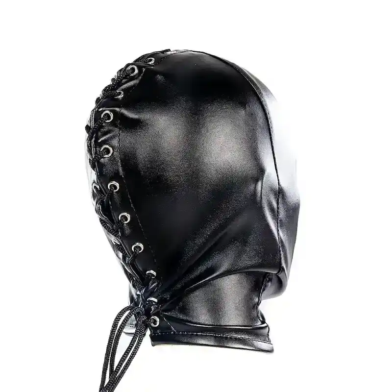 sensory deprivation slave hood adjustable