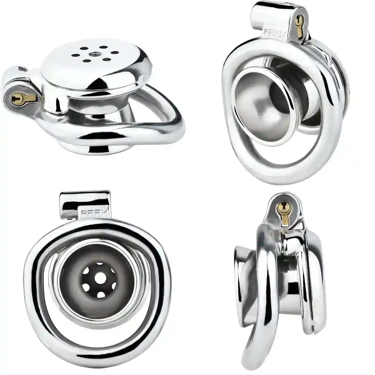 sensual denial steel chastity cage
