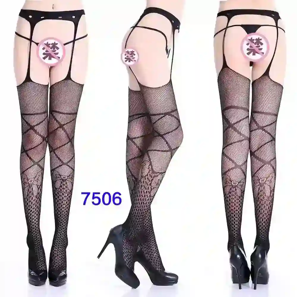sensual nylon fishnet leg wear