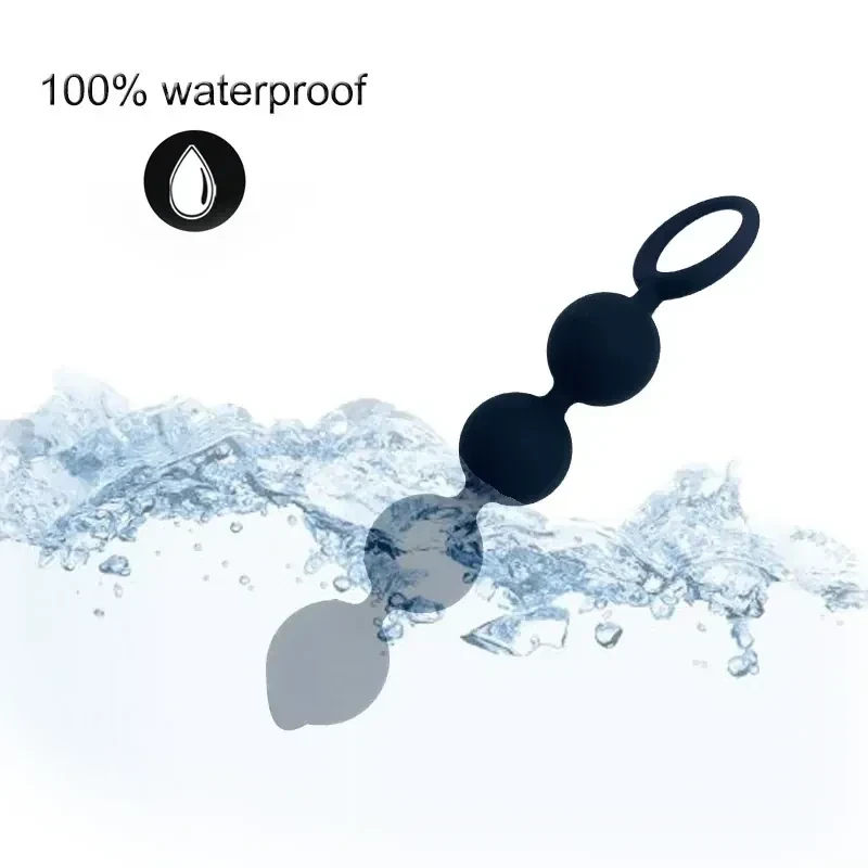 sensual stimulation anal beads black
