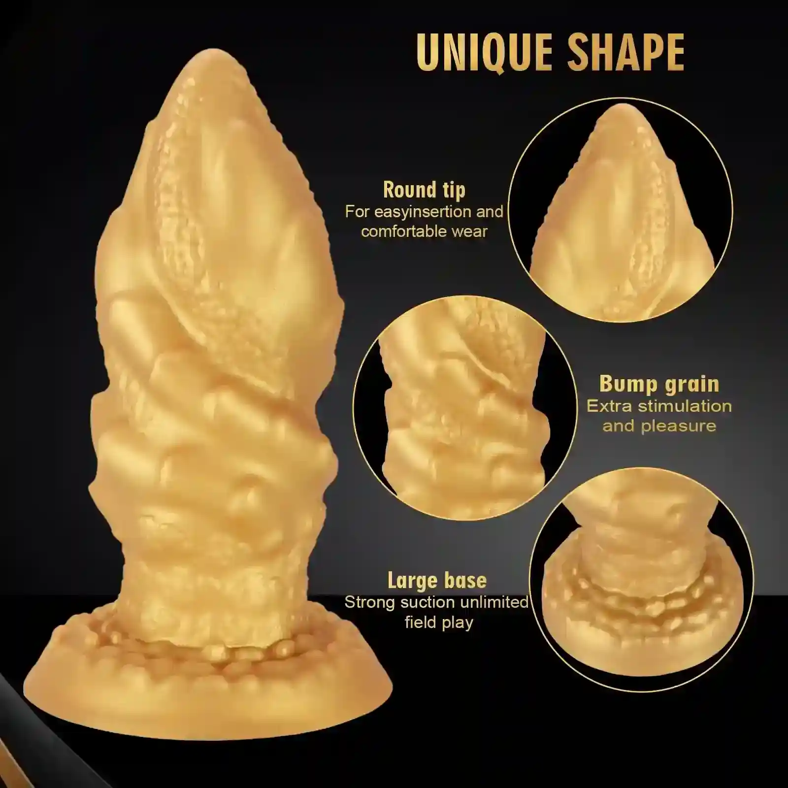 silicone anal dilator smooth texture