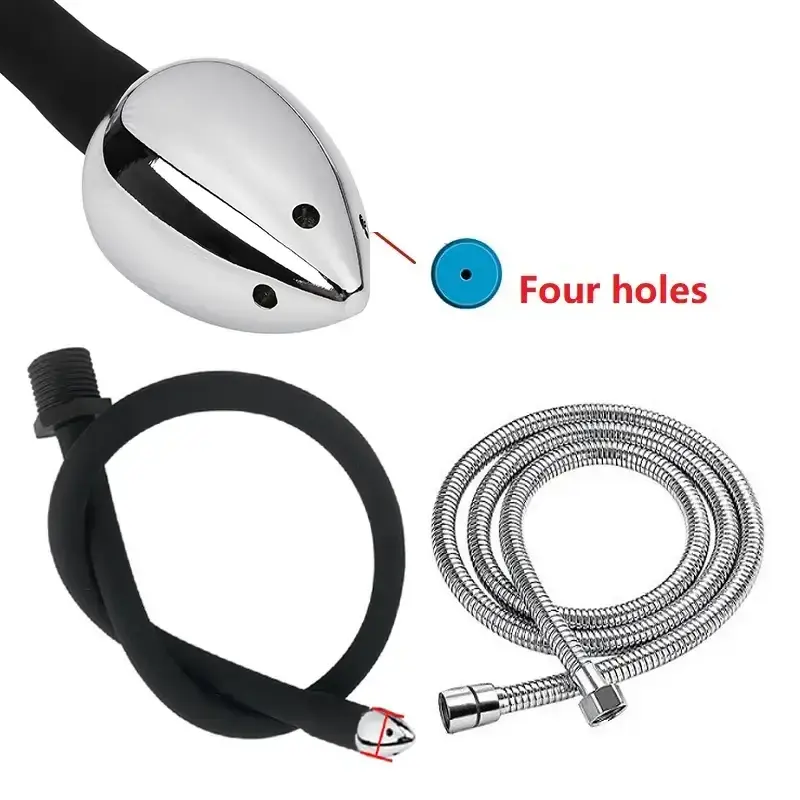silicone anal douching nozzle long
