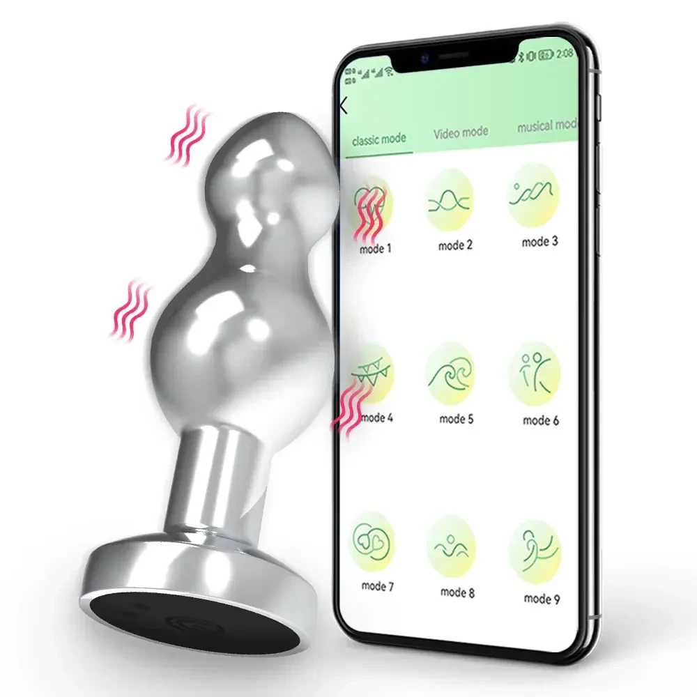 silicone anal plug app control