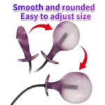 silicone anal plug textured