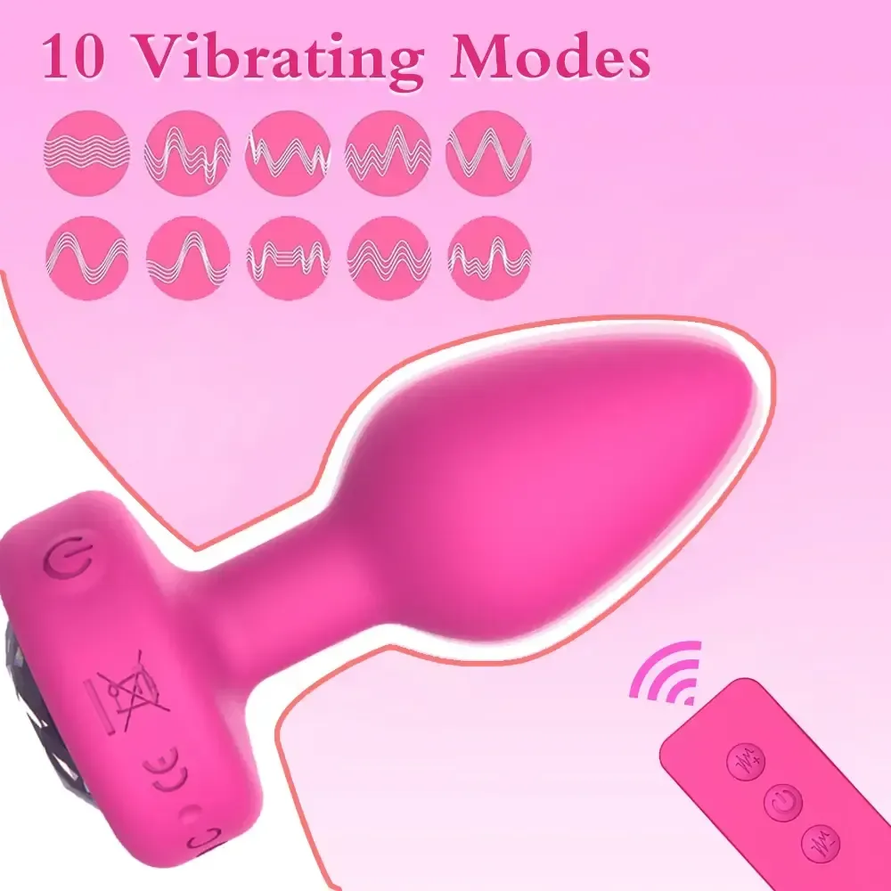silicone butt plug remote control