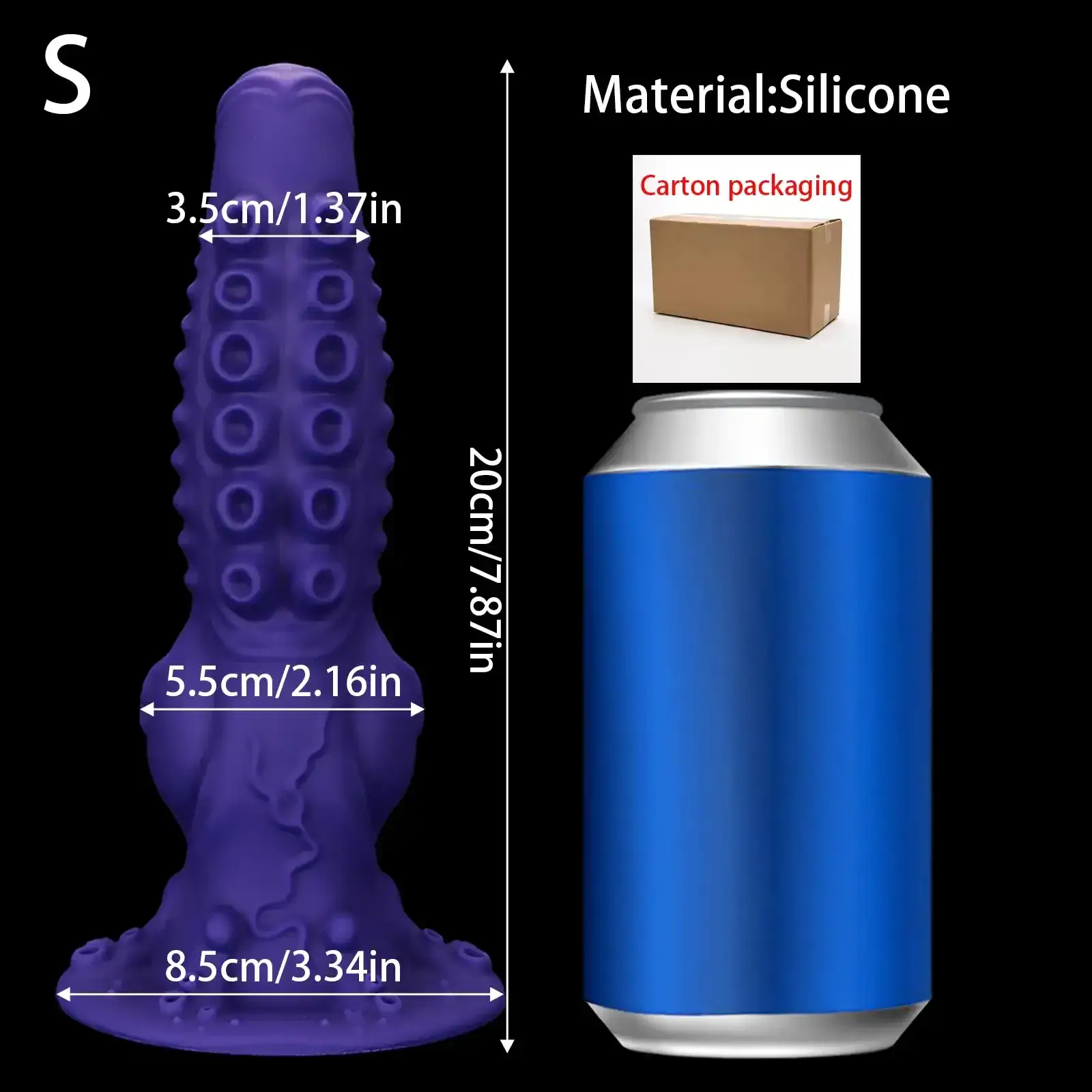 silicone butt plug suction base