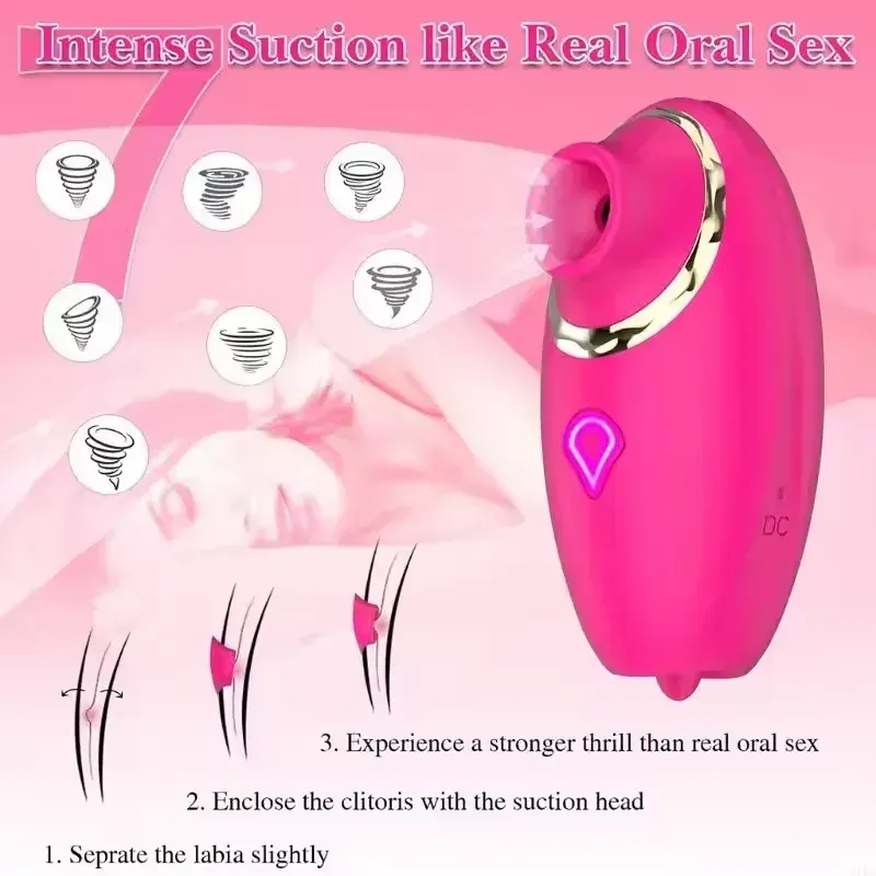silicone clitoral suction toy rose red