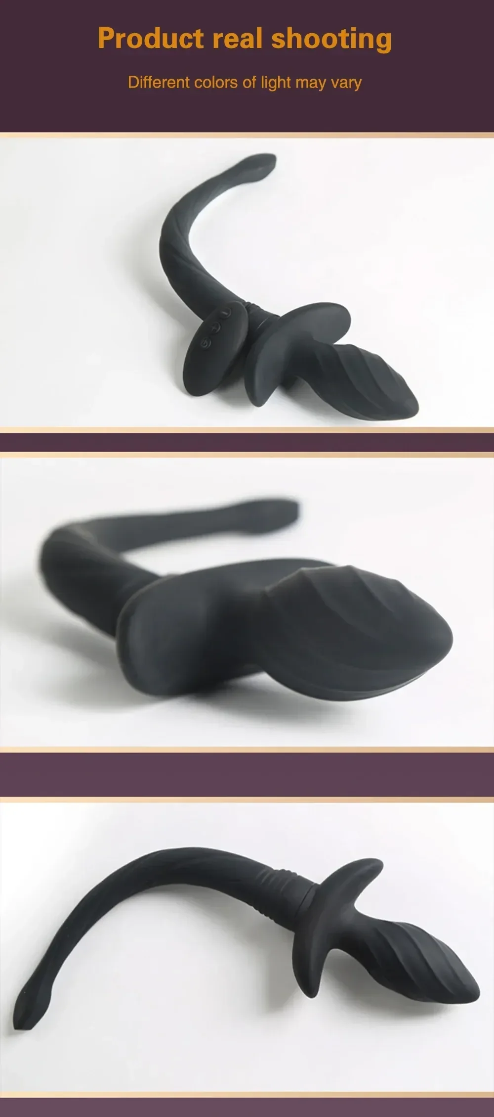 silicone dog tail butt plug