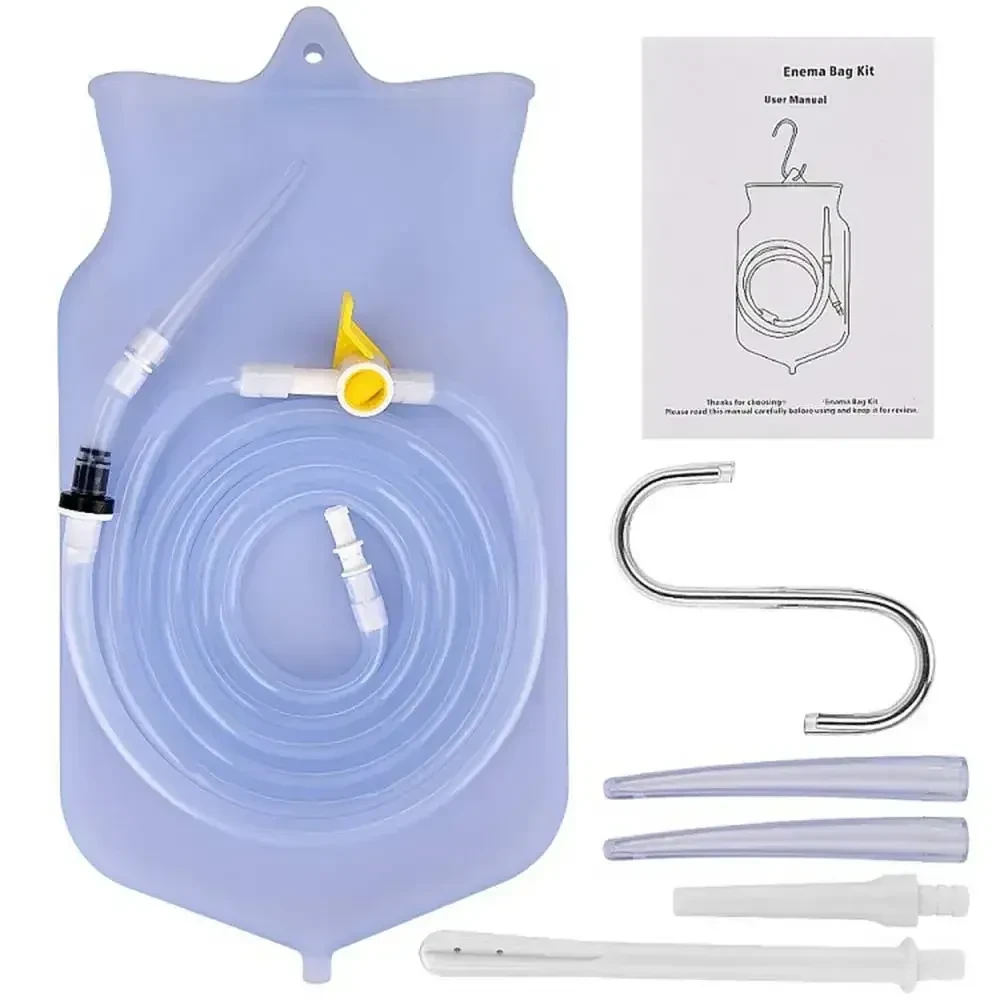 silicone enema system extra long hose