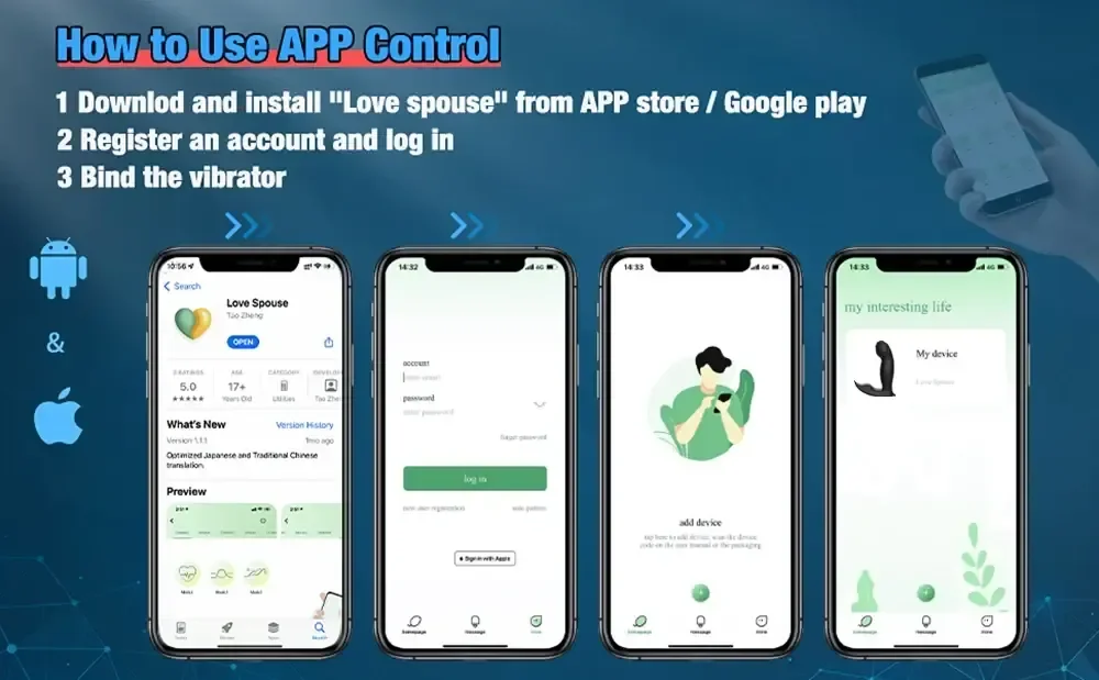 silicone prostate massager app