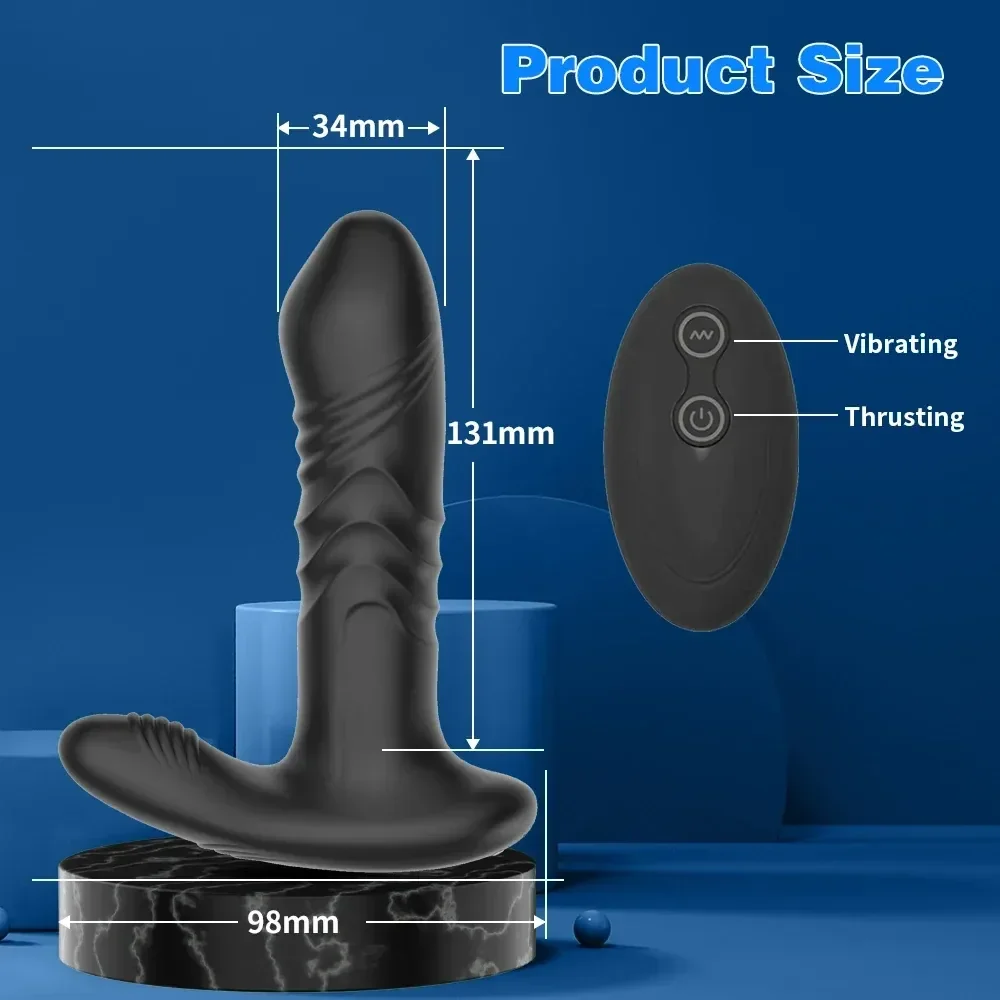 silicone prostate massager triple motor