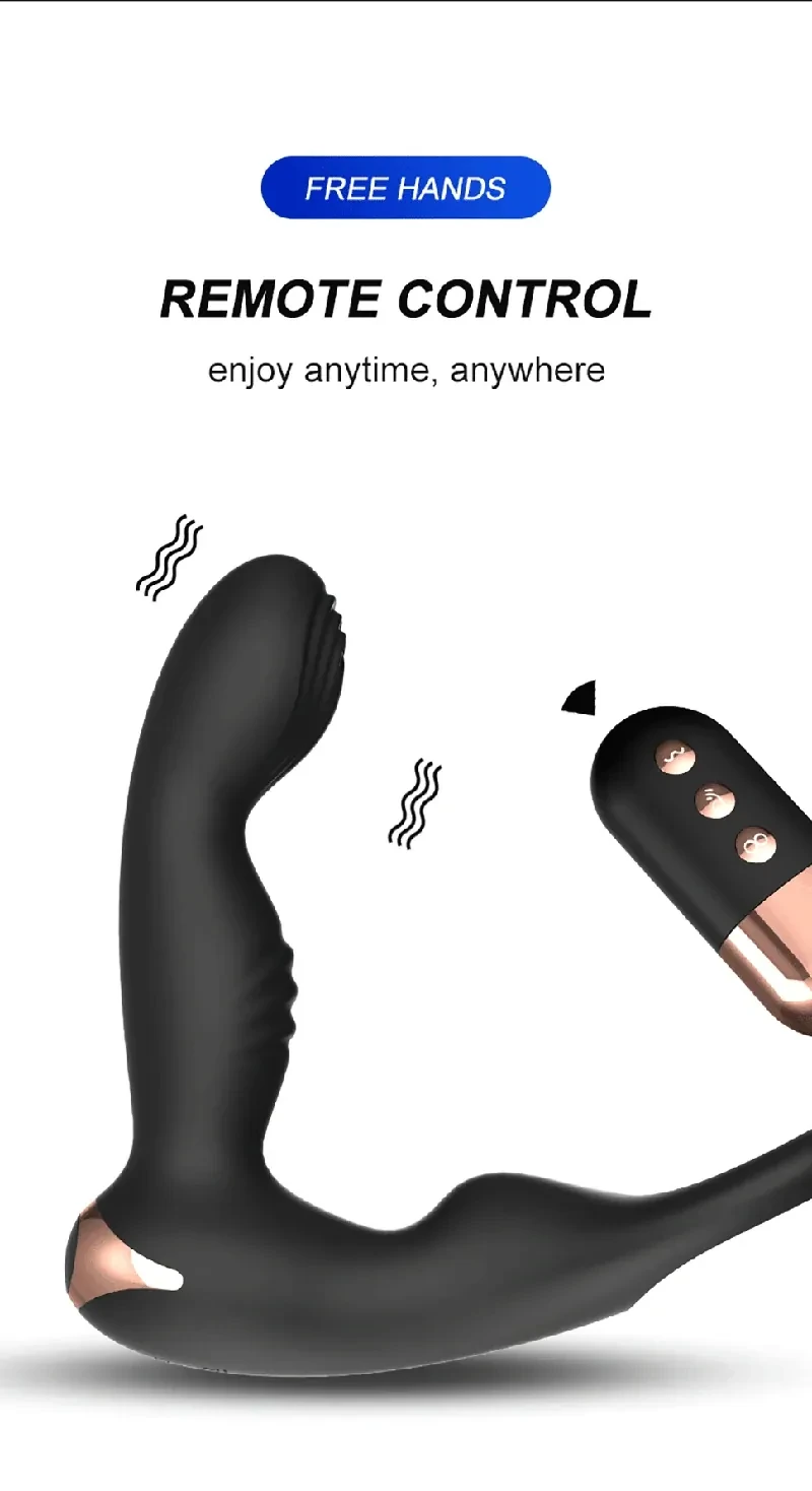 silicone prostate stimulator remote control