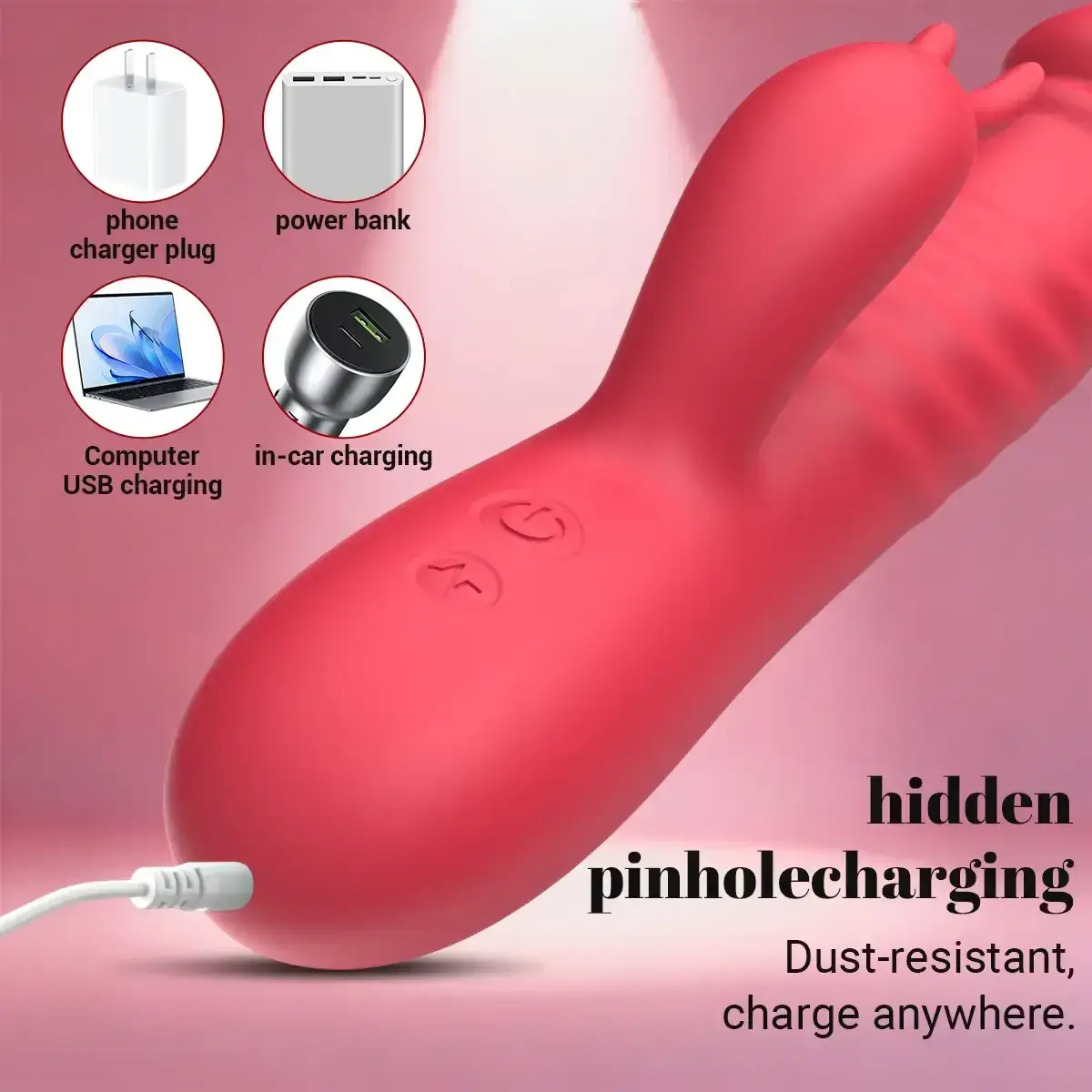 silicone rabbit vibrator triple stimulation