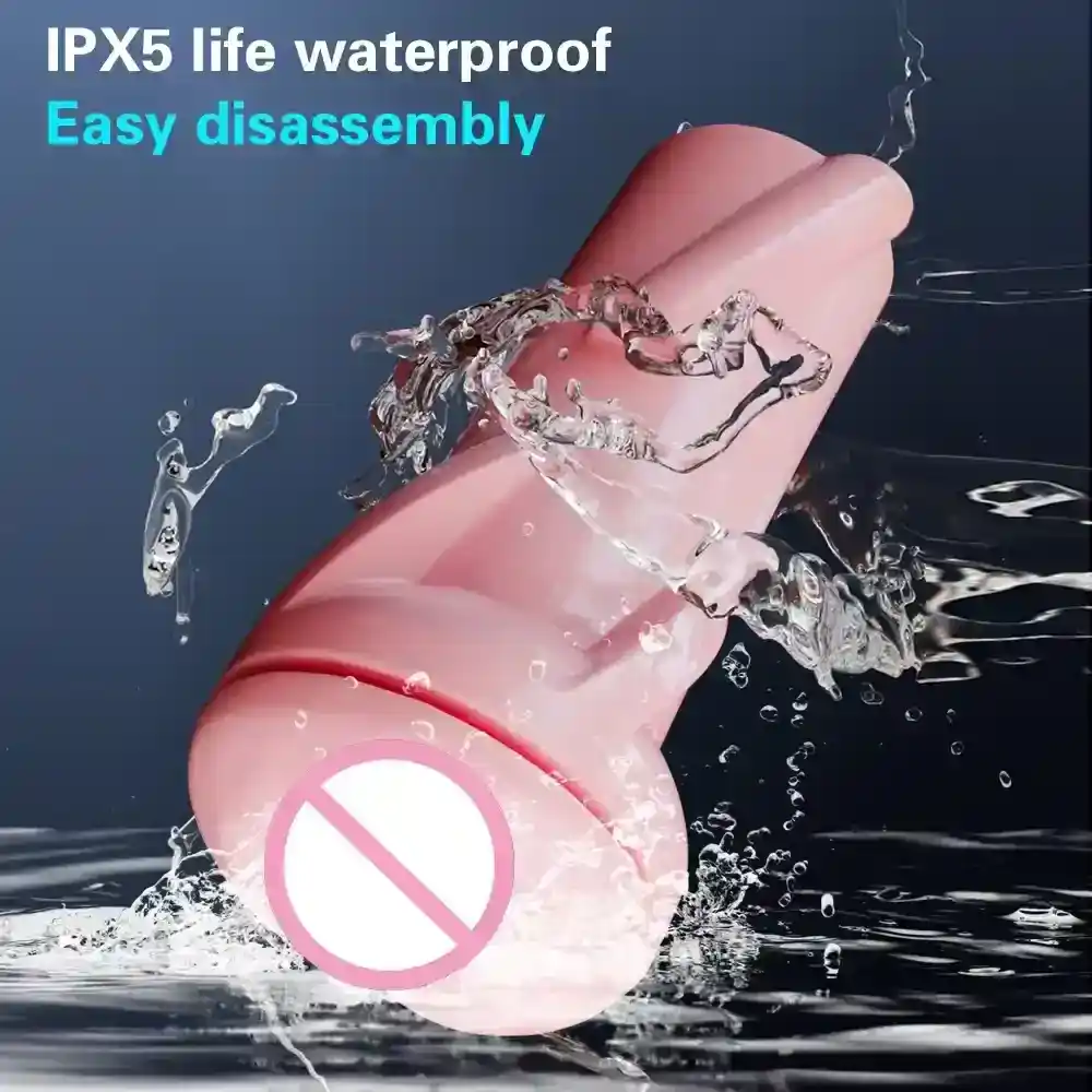 silicone ribbed masturbator cup