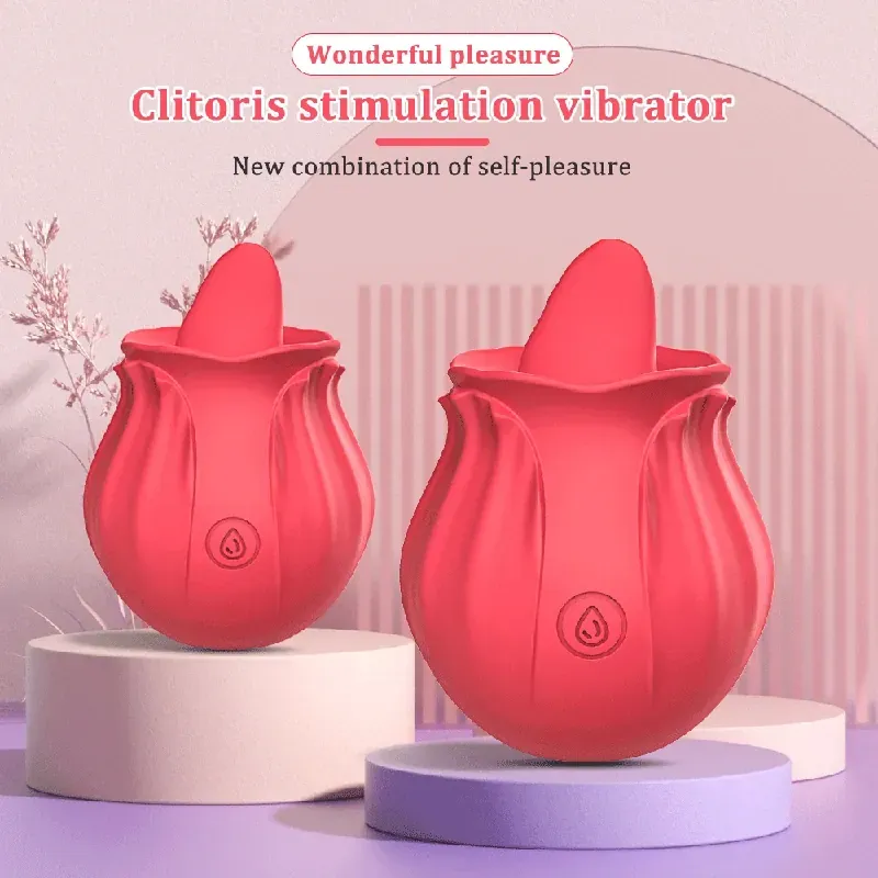 silicone rosebud oral sex stimulator