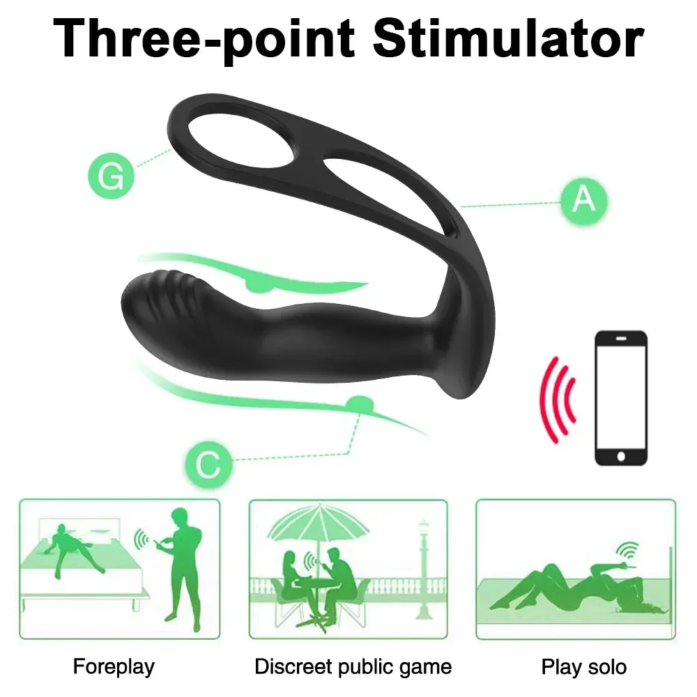 silicone telescopic anal plug bluetooth