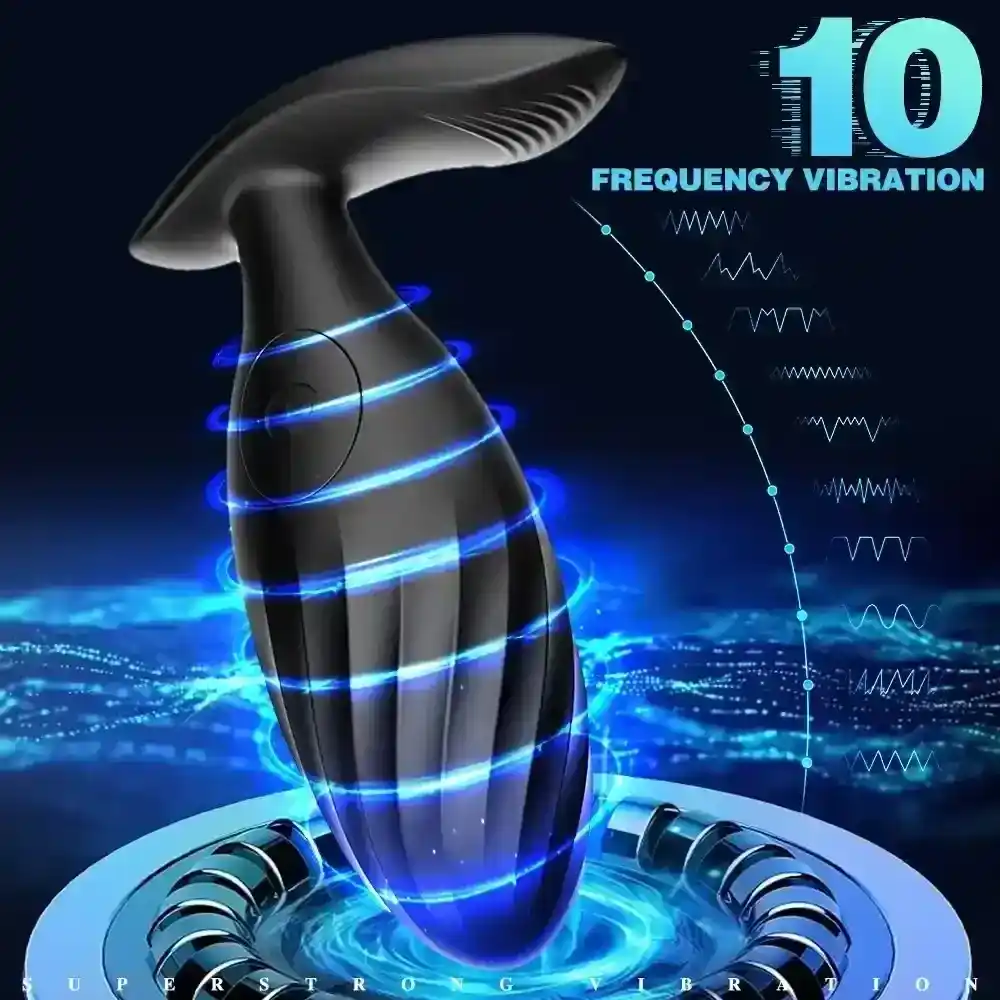silicone threaded anal stimulator