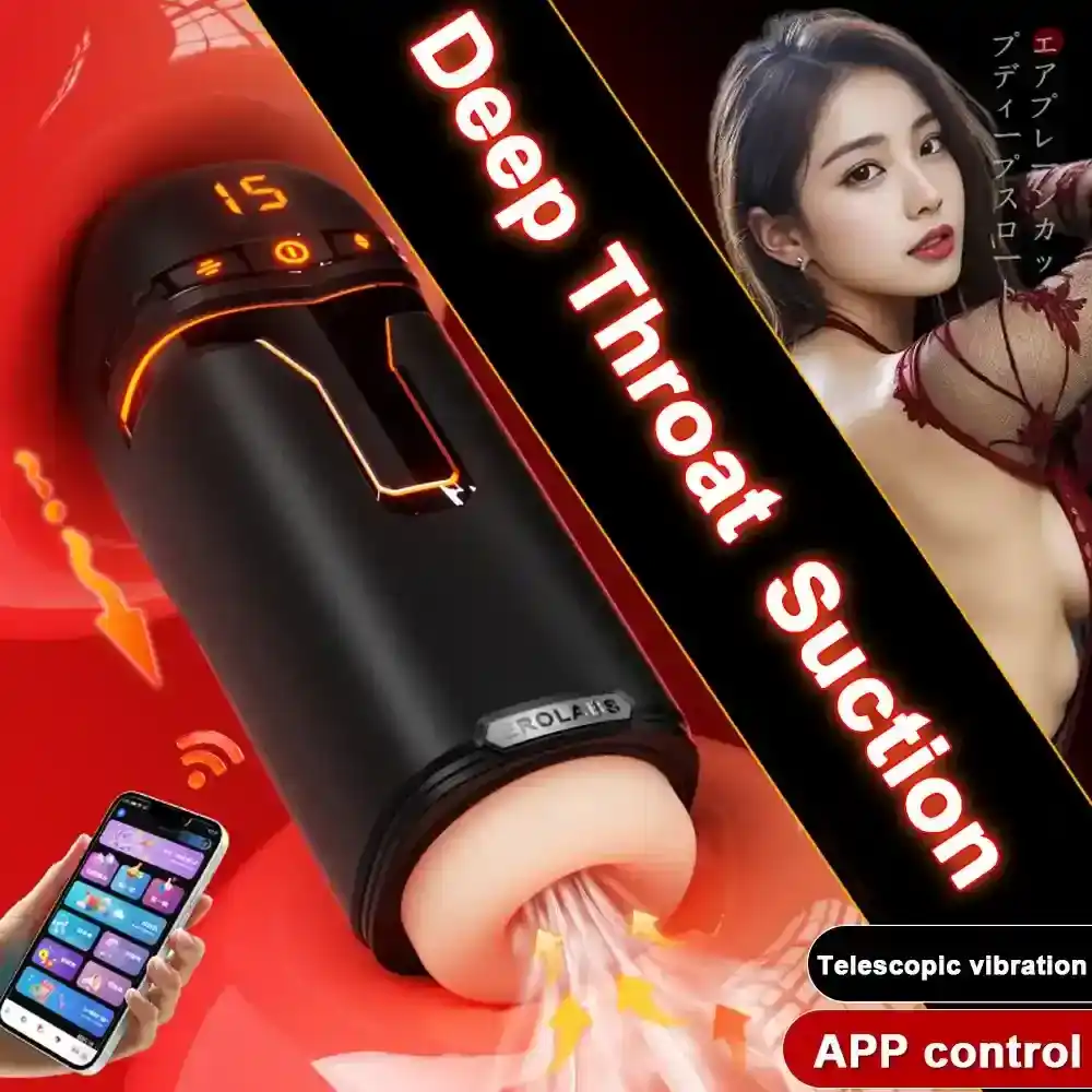 silicone thrusting sucking masturbator