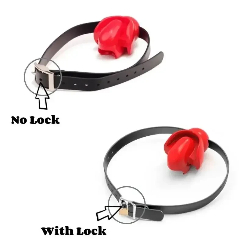 silicone tongue gag with strap