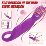 silicone wand vibrator rotating head
