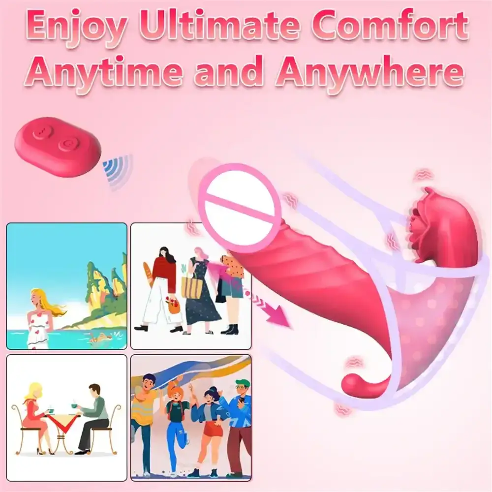 silicone wearable remote controlled vibrator