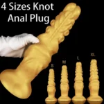 sleek silicone tentacle butt plug large