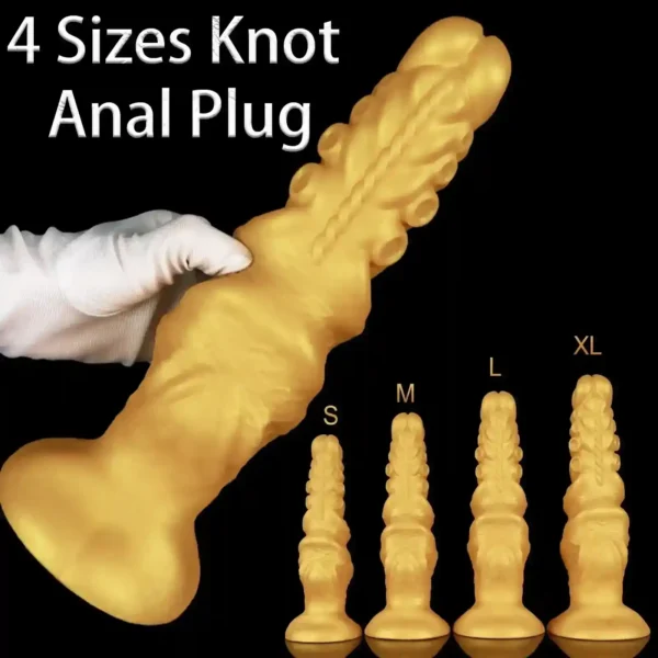 sleek silicone tentacle butt plug large