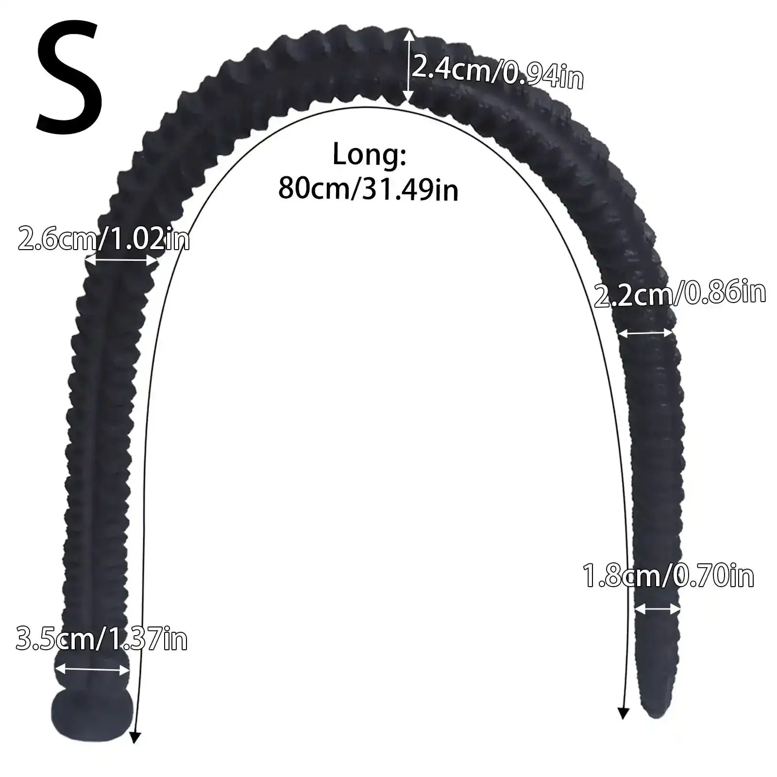 small black silicone threaded plug