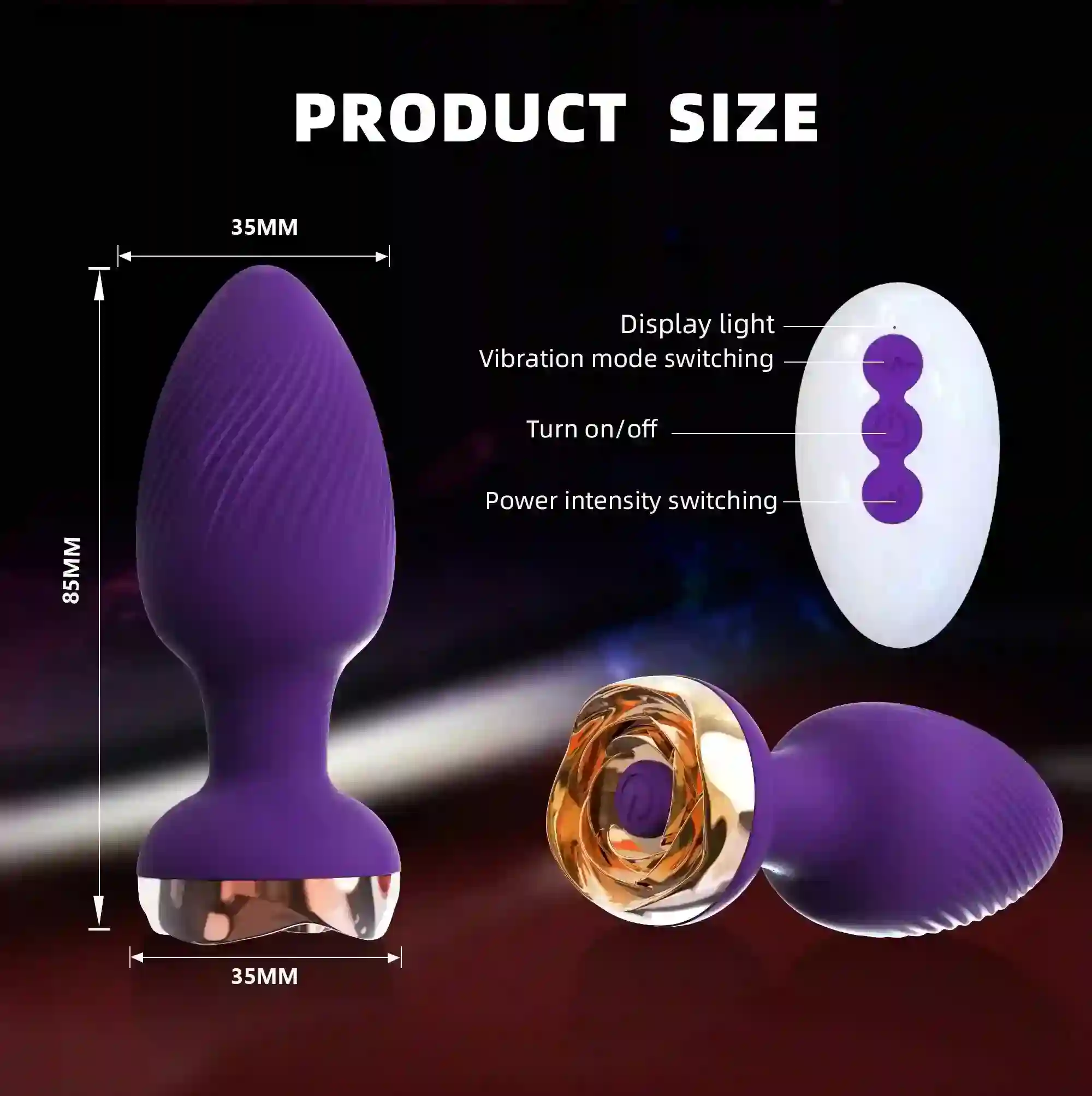 small vibrating butt plug for women