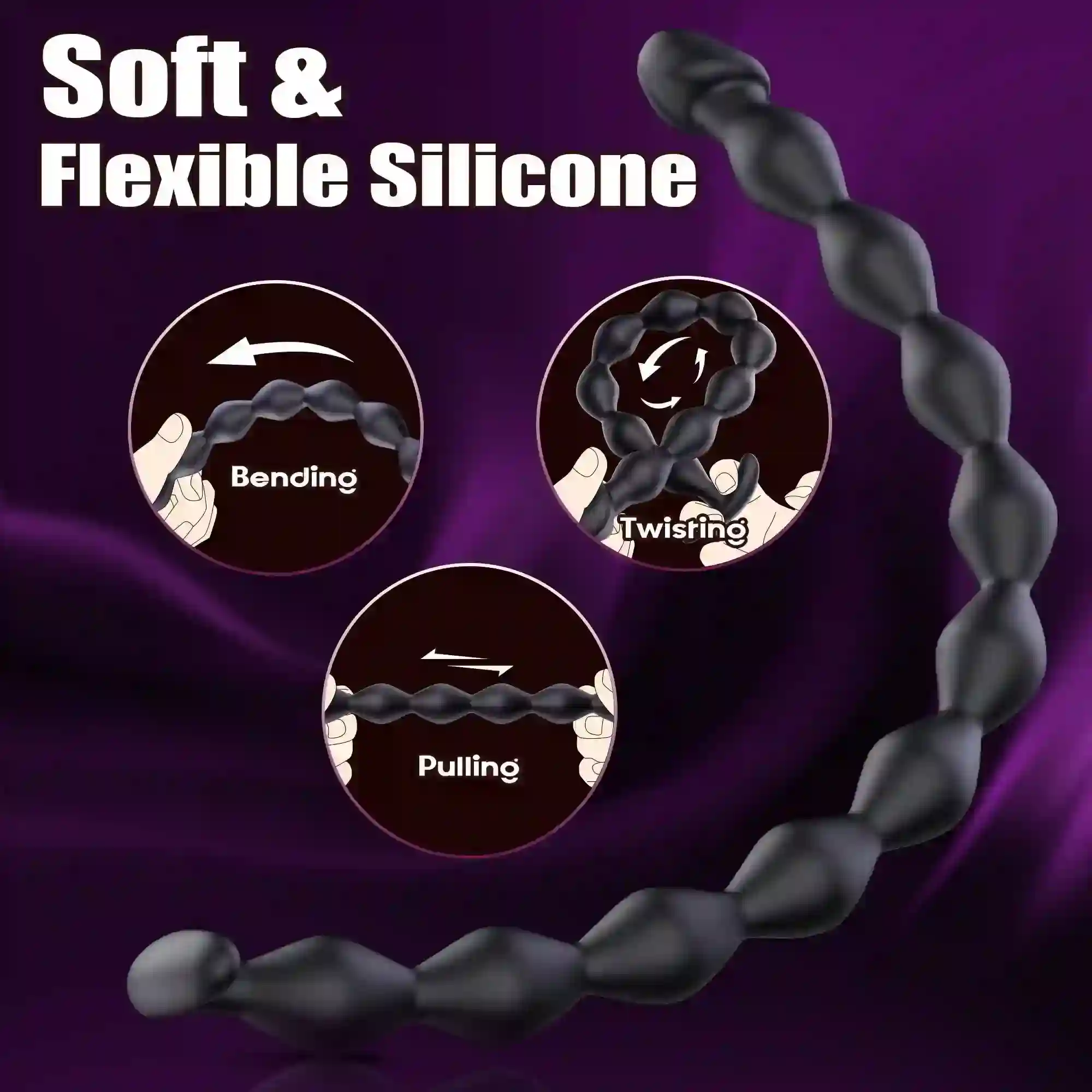 smooth anal beads for prostate pleasure