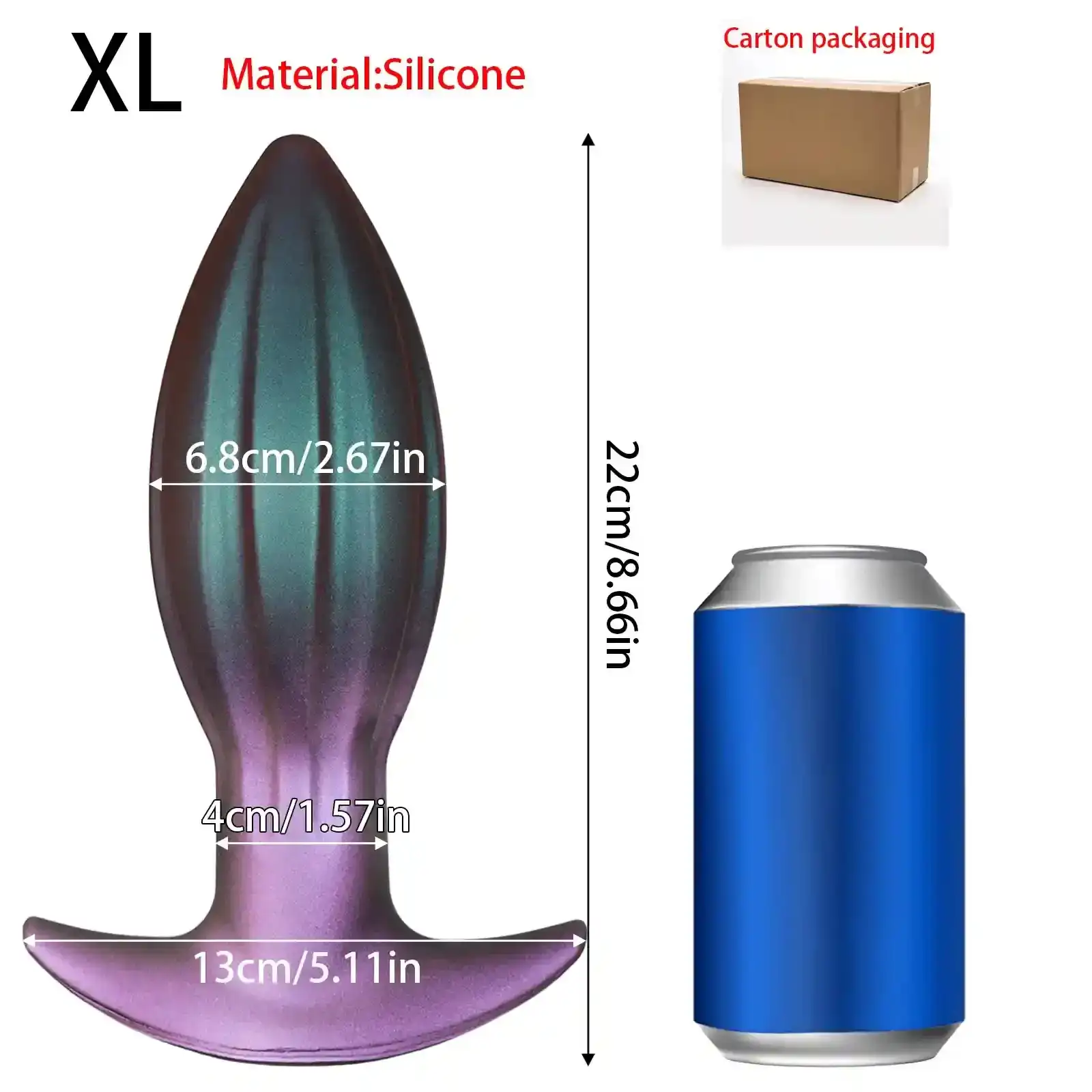 smooth fantasy silicone butt plug