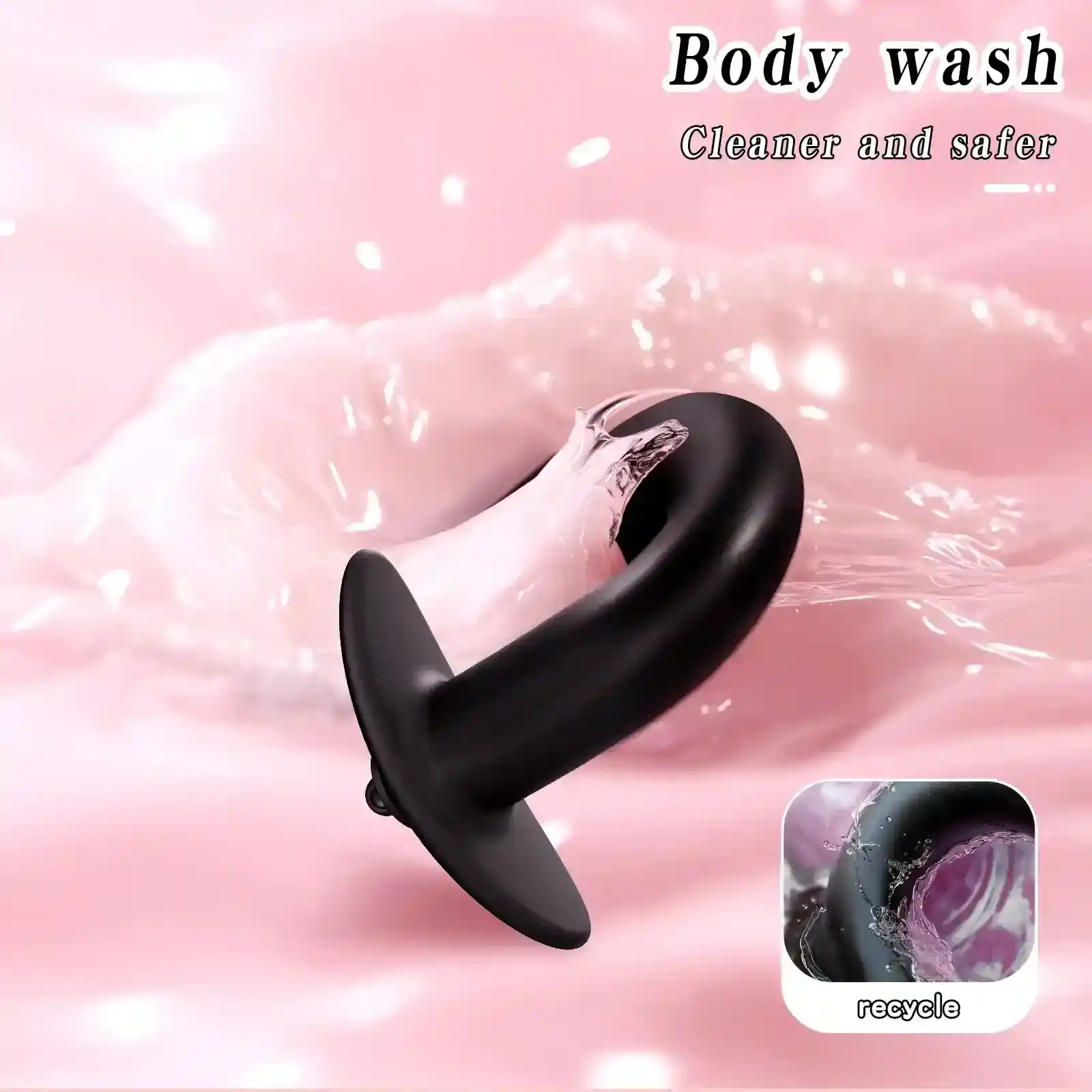smooth flexible silicone anal plug