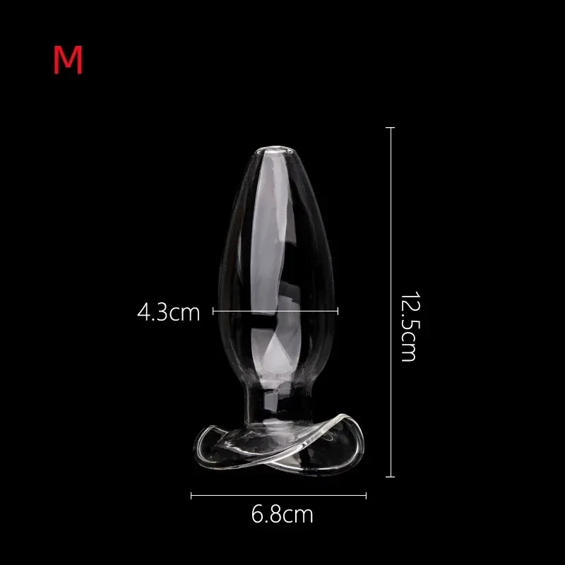 smooth glass dilator anal toy